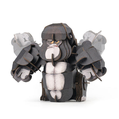 Puzzle 3D Construction - Gorille