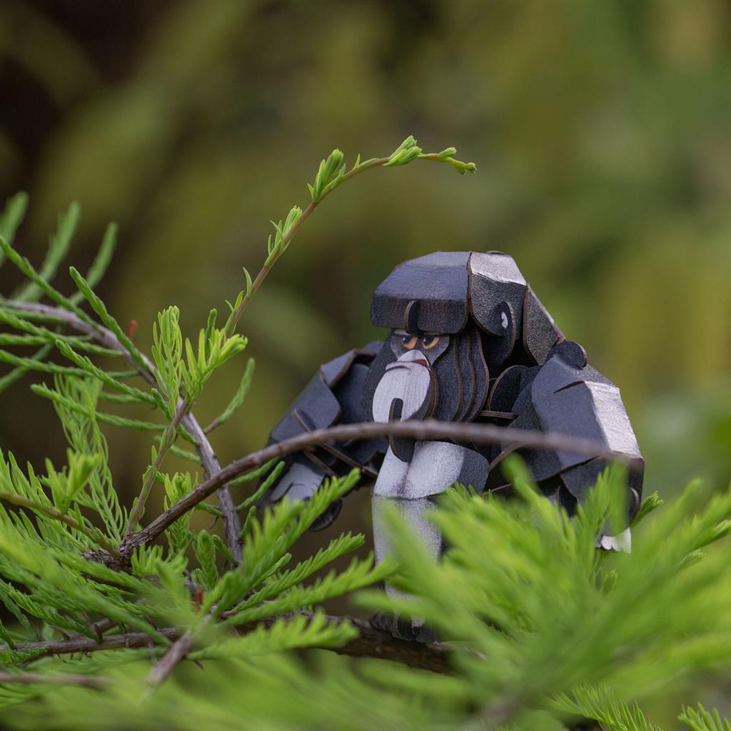 Puzzle 3D Construction - Gorille