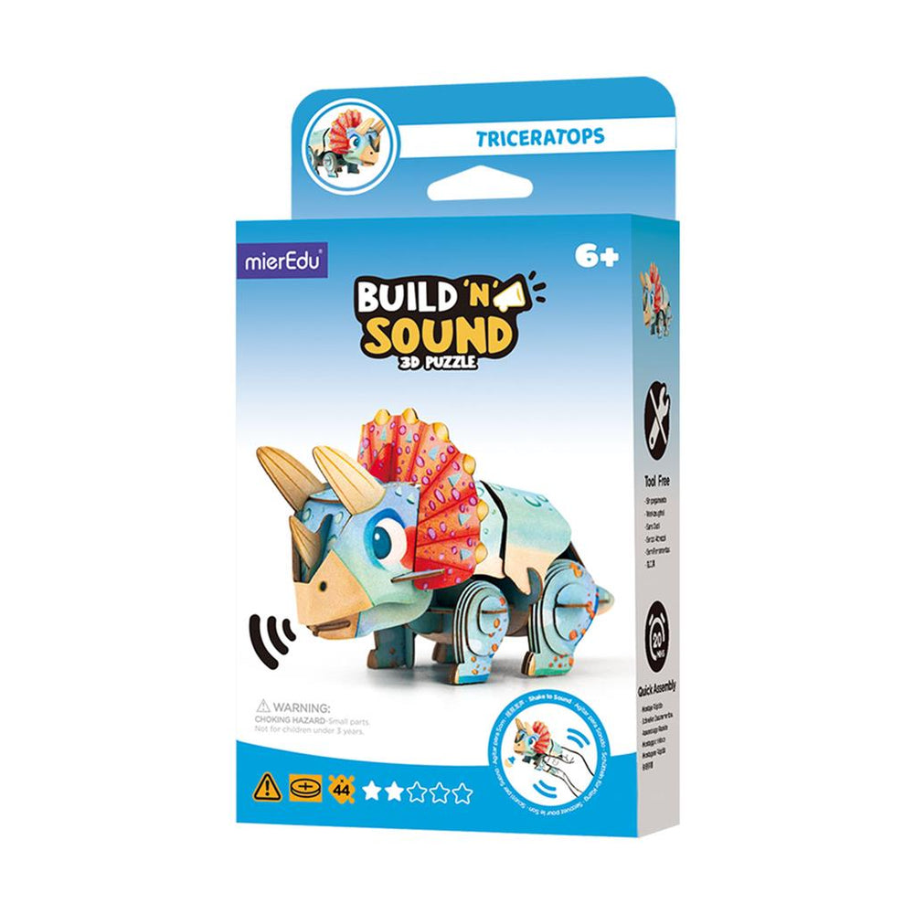 3D Puzzle Construction - Triceratops