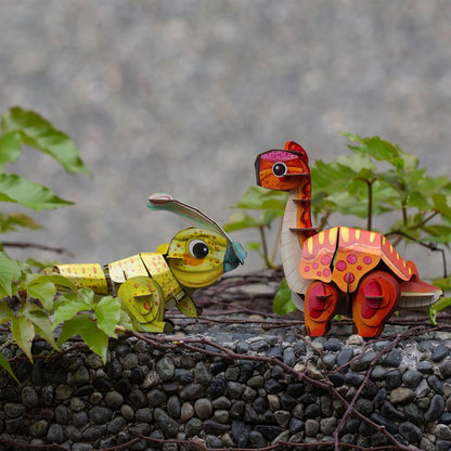 3D-puzzelconstructie - Parasaurolophus