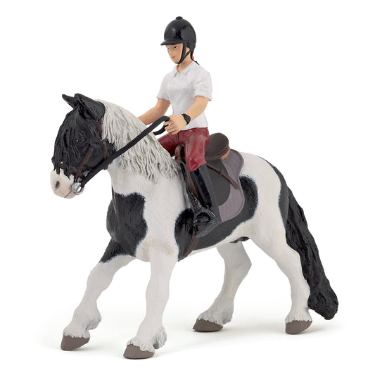 Pony figurine with saddle