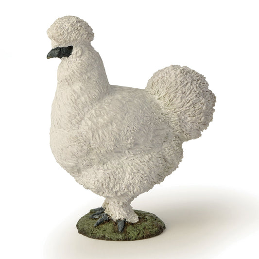 Silkie chicken figurine