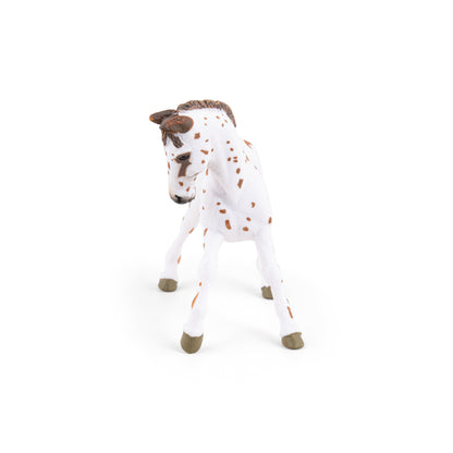 Figurine Poulain appaloosa brun Papo - cheval