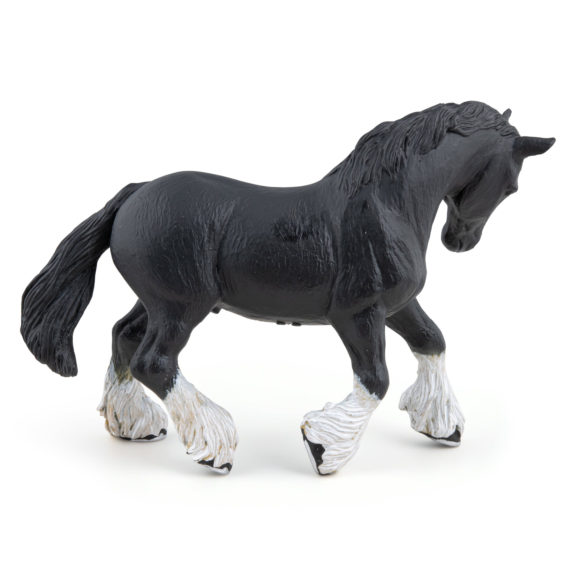 Figurine Etalon shire noir Papo - cheval