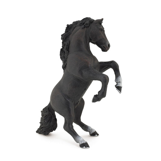 Black Prancing Horse Figurine