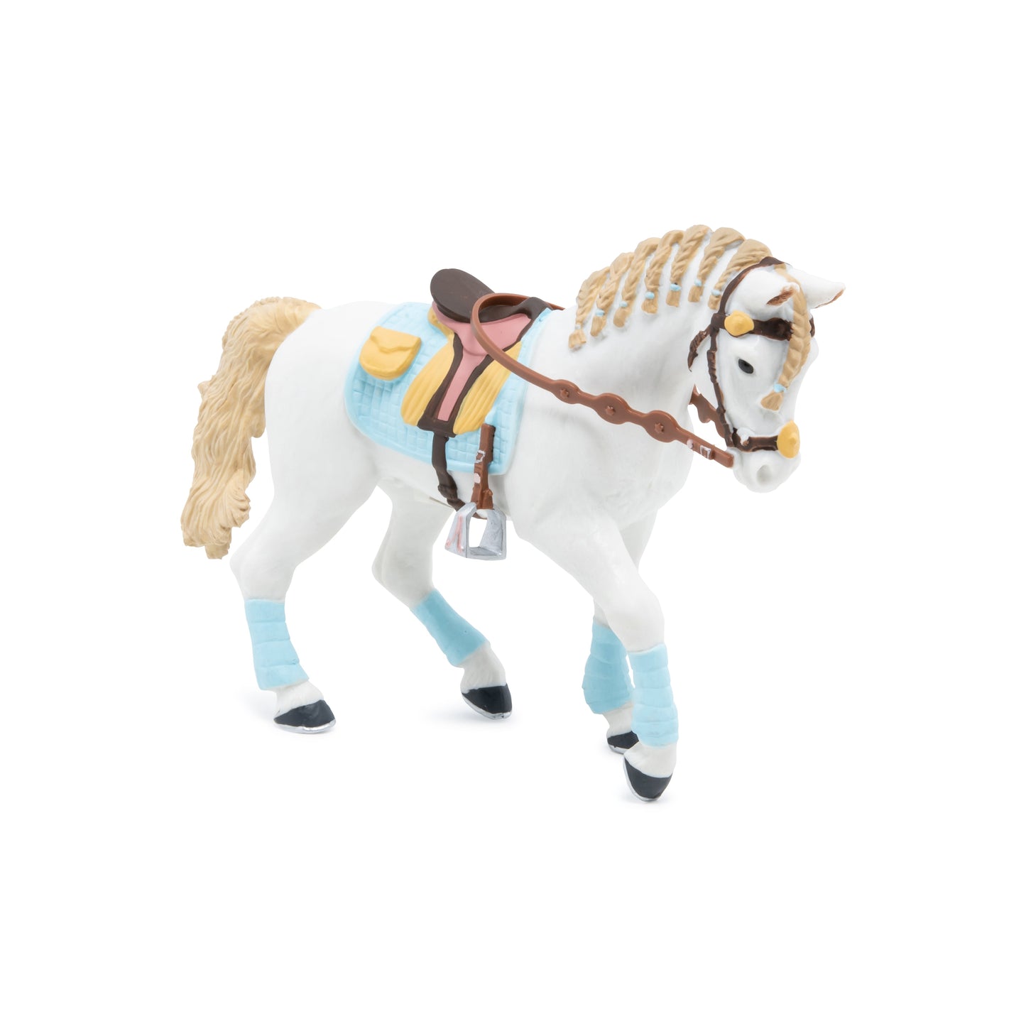 Figurine Cheval de la cavalière fashion bleue Papo - cheval