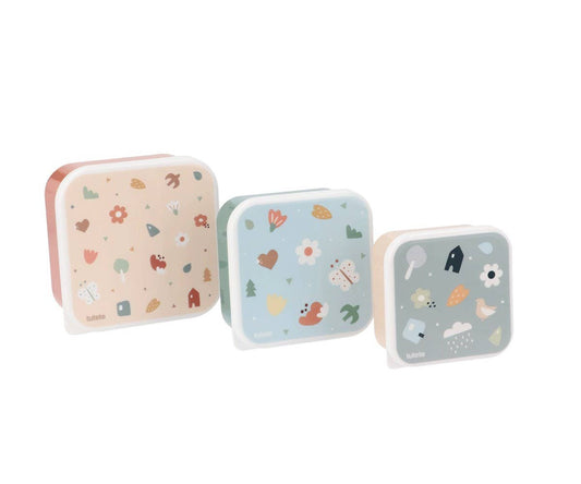 3 Geometric Nature Lunch Boxes