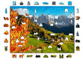 Puzzle - Sankt Magdalena Dolomites Italy