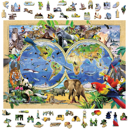Puzzle - Animal Kingdom Map
