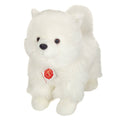 Standing White Spitz Plush Toy – 35 cm