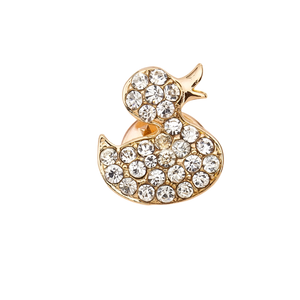 Rhinestone Duck Pin