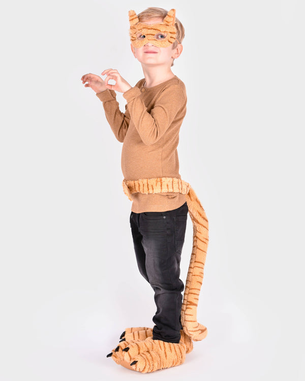 Pantoufles Tiger Taille EU 30-34 + Masque et queue
