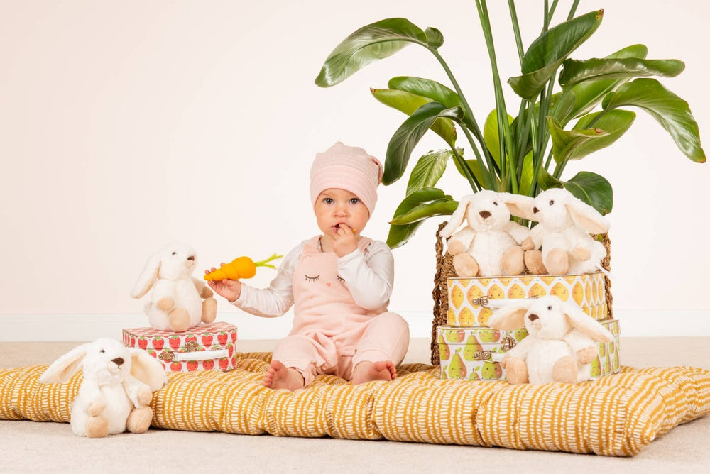 Peluche Lapin Poppi Blanc – 15 cm
