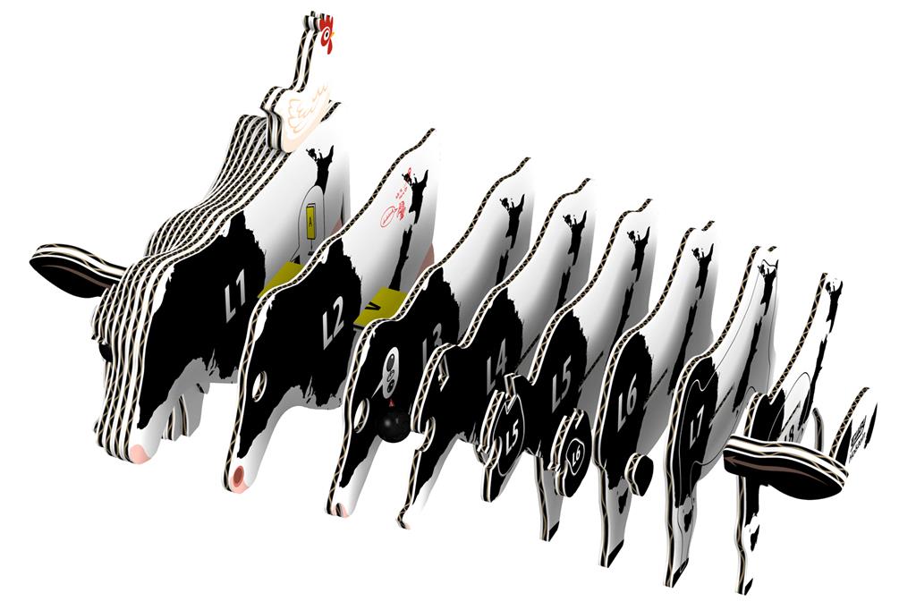 EUGY 3D - Vache Holstein