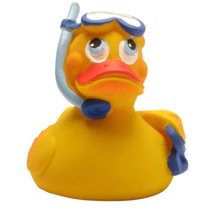 Duikeend met snorkel