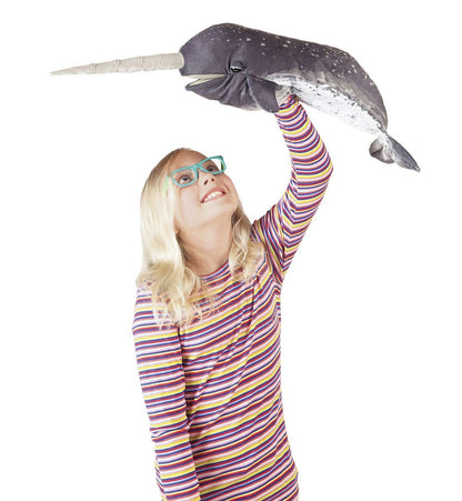 Marionnette à main Narwhal 3105/ Narwhal Folkmanis réaliste