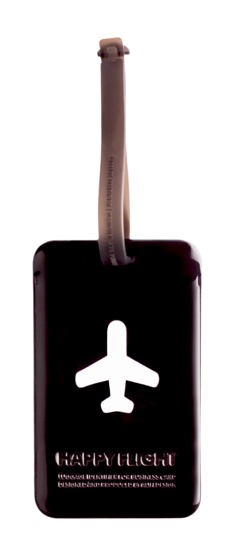 Etiquette de bagage rectangle