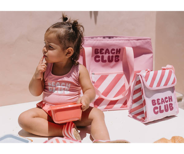 Sac isotherme pour goûter Stripes Bloom & Blush