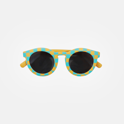 Lunettes de Soleil Adulte - Matchy Vichy Bleu