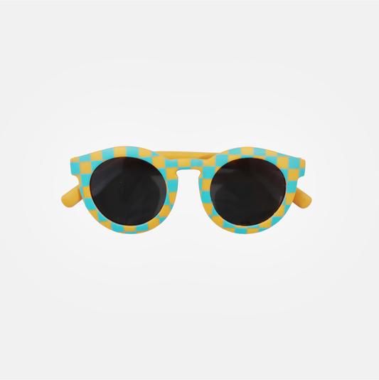 Lunettes de Soleil Adulte - Matchy Vichy Bleu