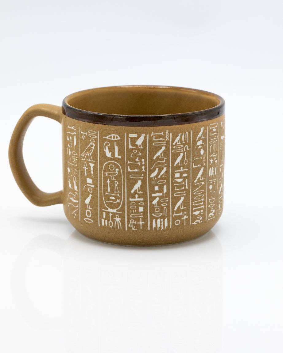 Mug – Gravée à la Main Hiéroglyphes (430 ml)