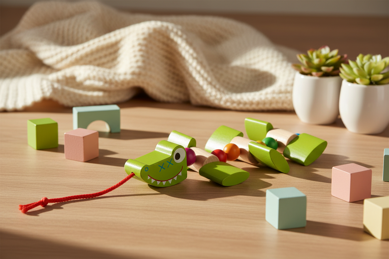 Pull-Along Animal - Crocodile