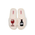 Paire de Broches pour Chaussons - Vin Rouge