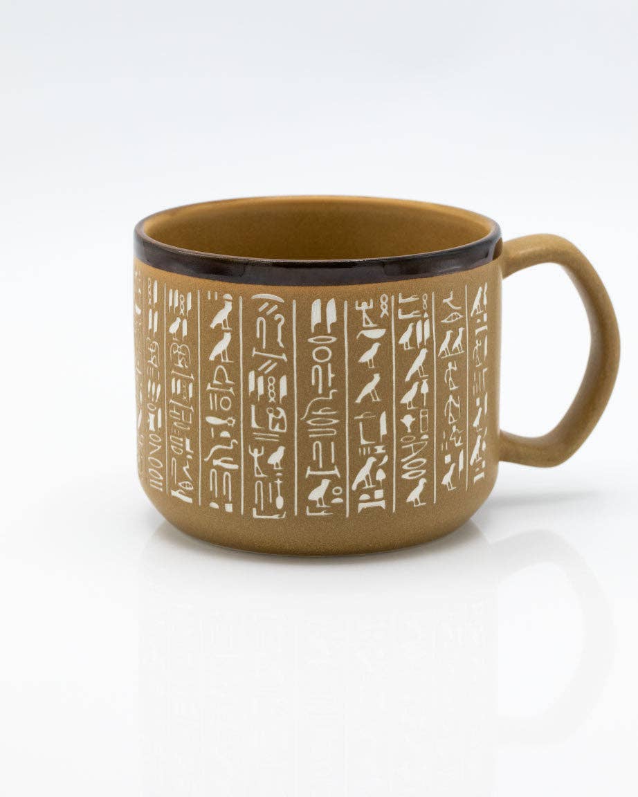 Mug Gravée à la Main Hiéroglyphes (430 ml) – produit scientifique Cognitive Surplus EU, vue 1