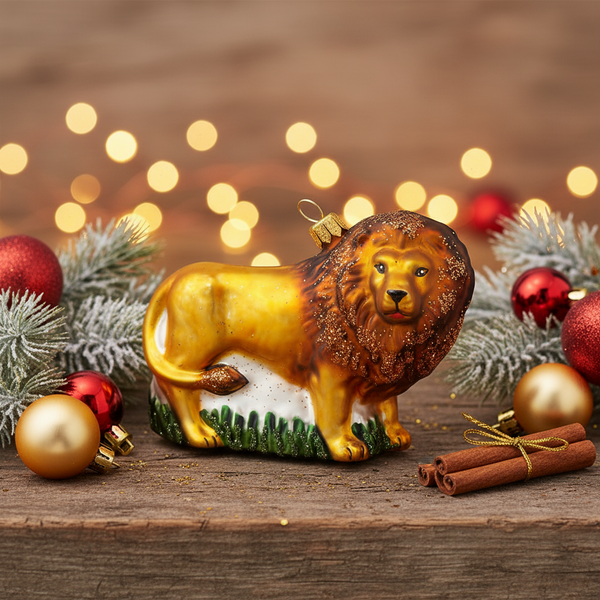 Leeuw kerstbal