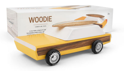Candycar World Wooden Car - Station Wagon with Surfboard
