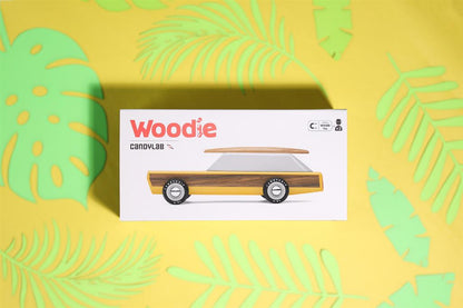 Candycar World Wooden Car - Station Wagon with Surfboard