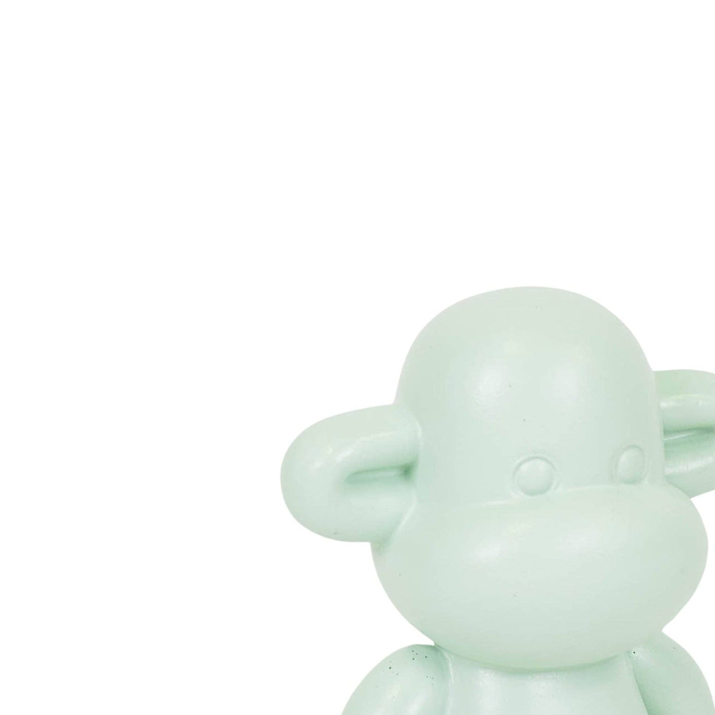Decoratie - Apenbeeldje 'De Legende' - Polyresin - Mintgroen - 11x7x19cm