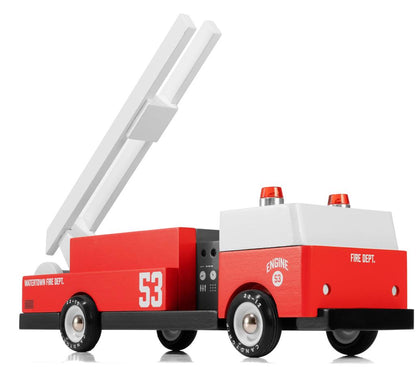 Candycar World Houten Auto - Brandweerwagen