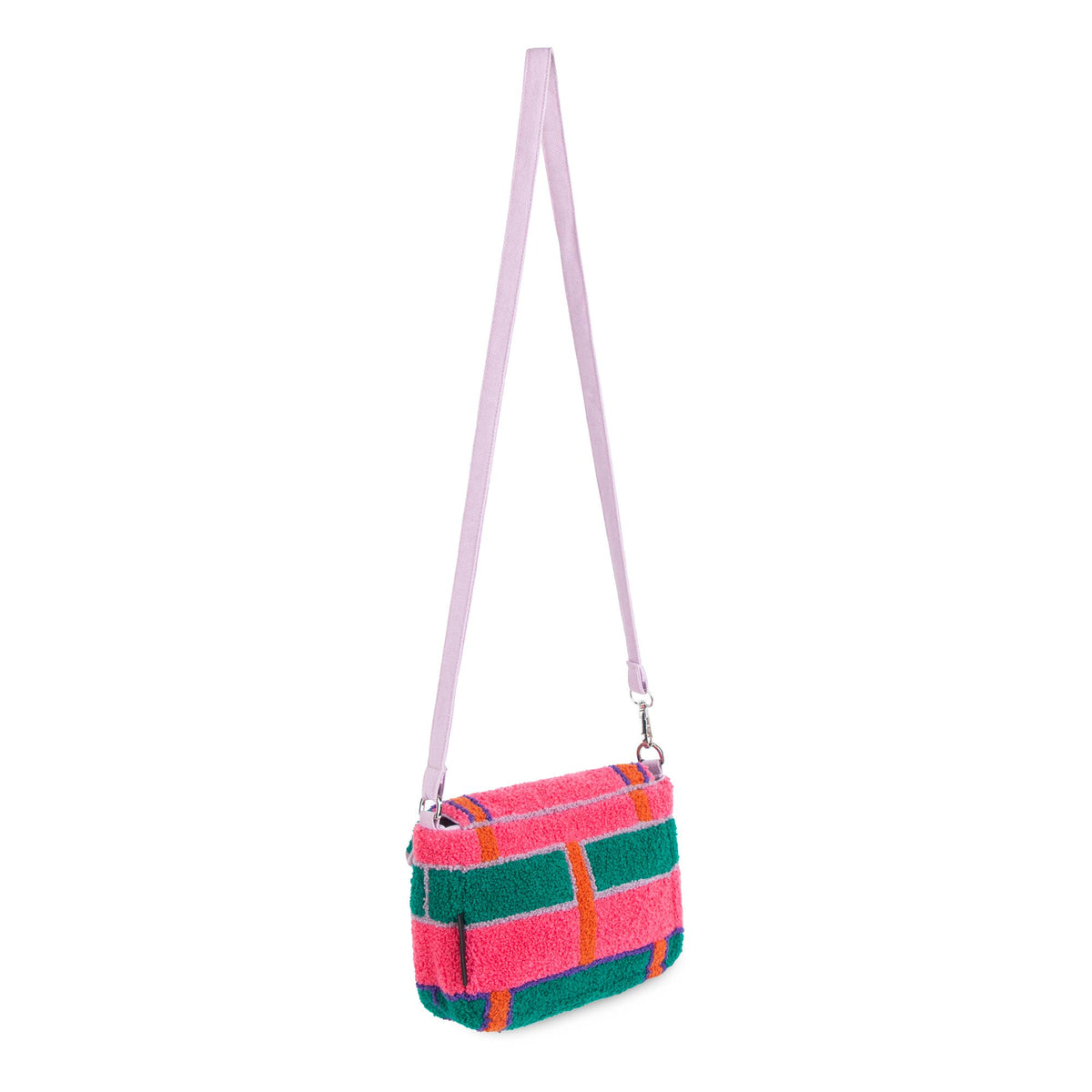 Rosa Schultertaschen mit gesteppten Details