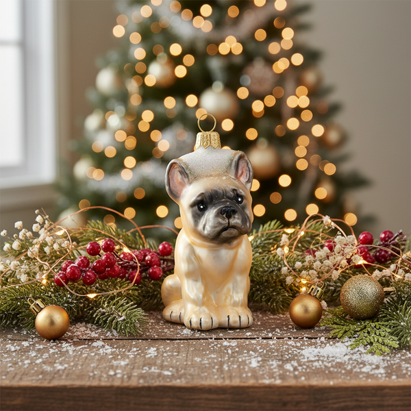 Bulldog kerstbal