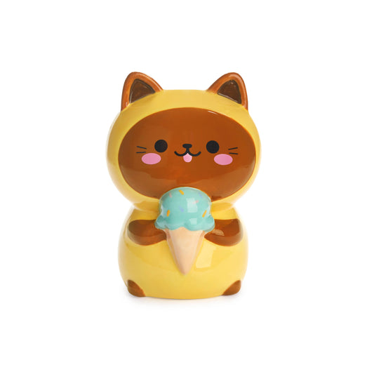 Minty Kawaii Cat Money Box