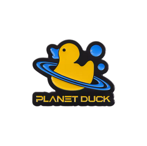 Yellow Duck Pin "Planet Duck"