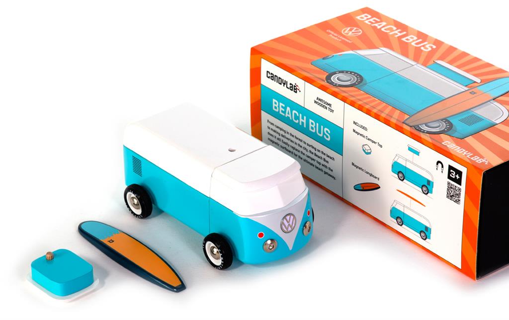 Candycar World Houten Auto - Ocean Beach Van