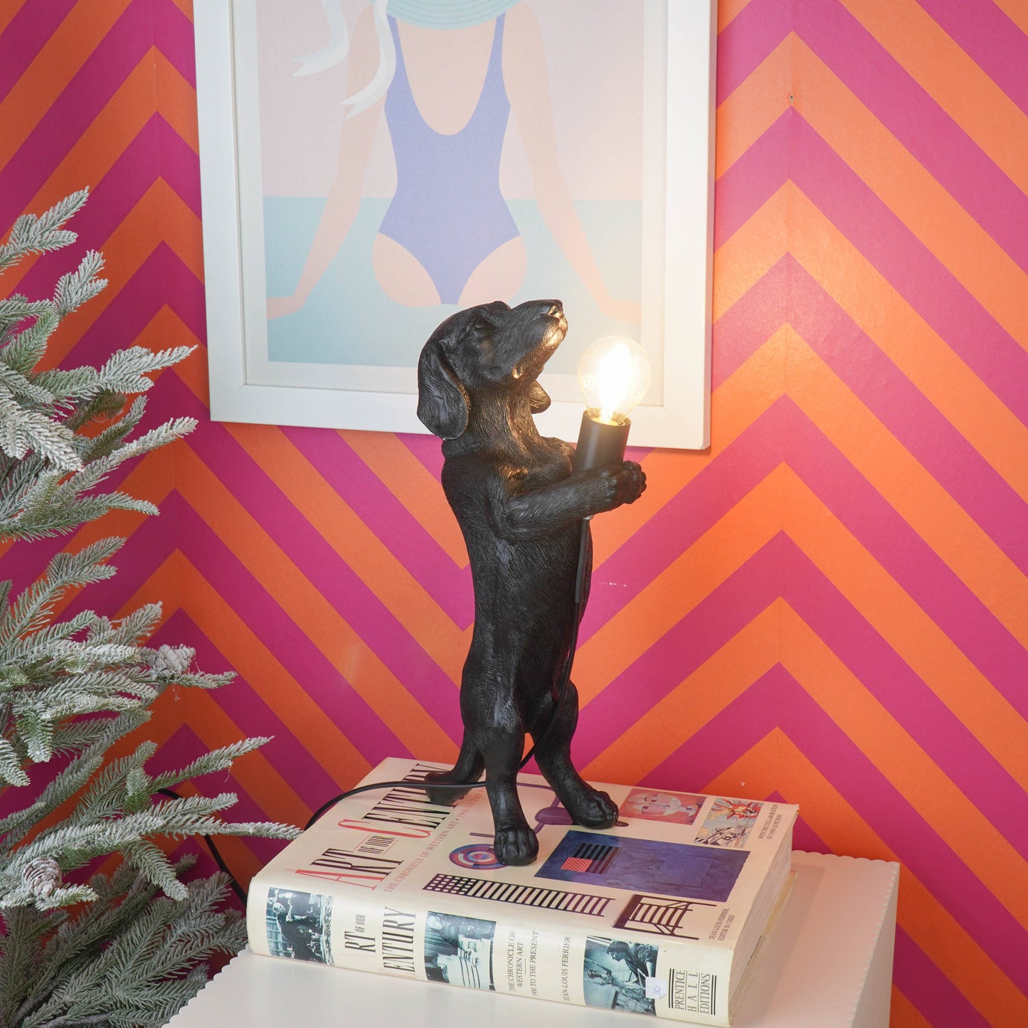 Dachshund Lamp - Black
