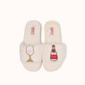 Paire de Broches pour Chaussons - Vin Rosé