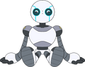 Le robot sauvage en peluche (23 cm)