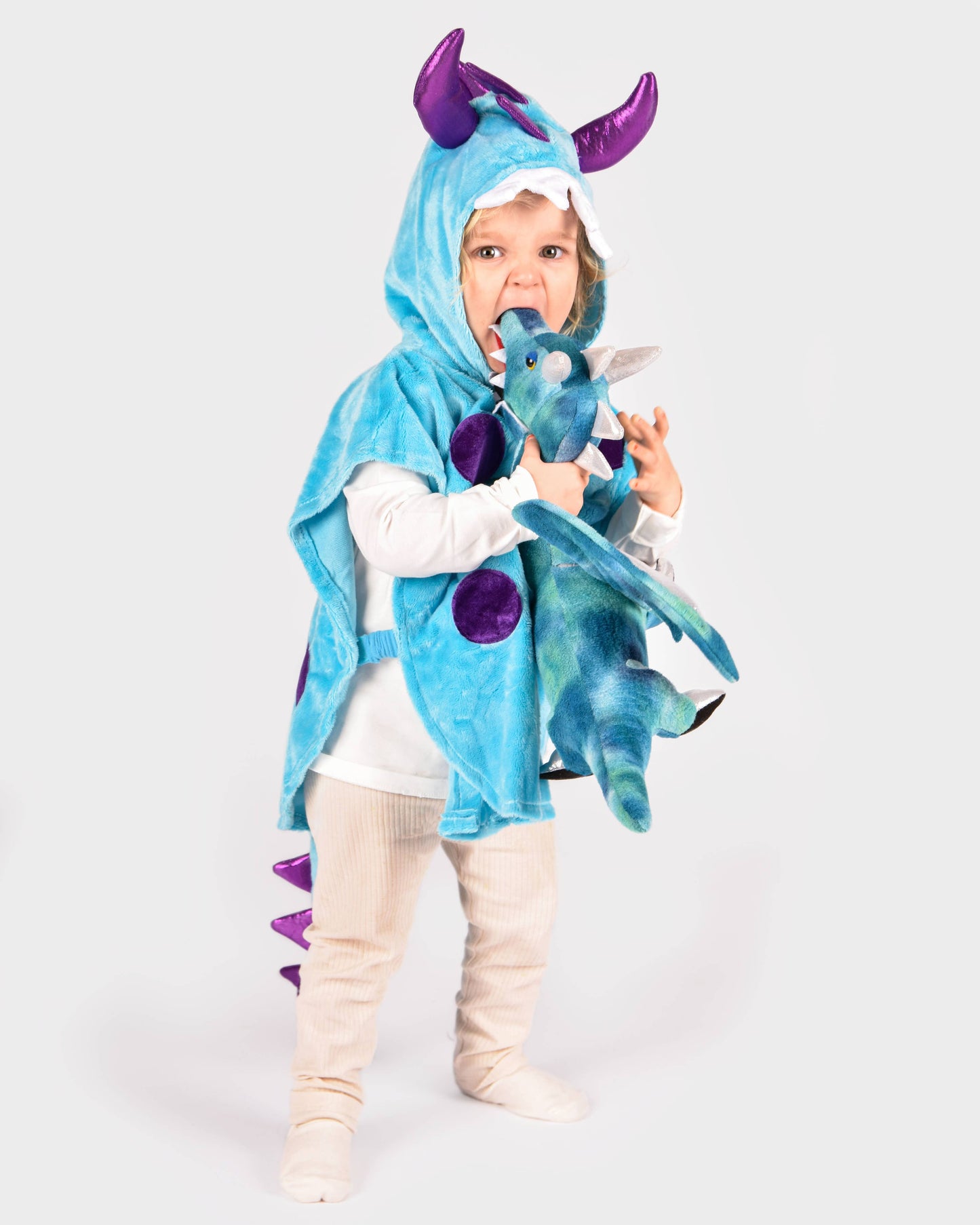 Cape Mini Monstre Bleu Taille 86-110 cm 1-4 ans