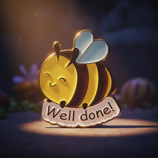 "Well Done!" Bee Pin
