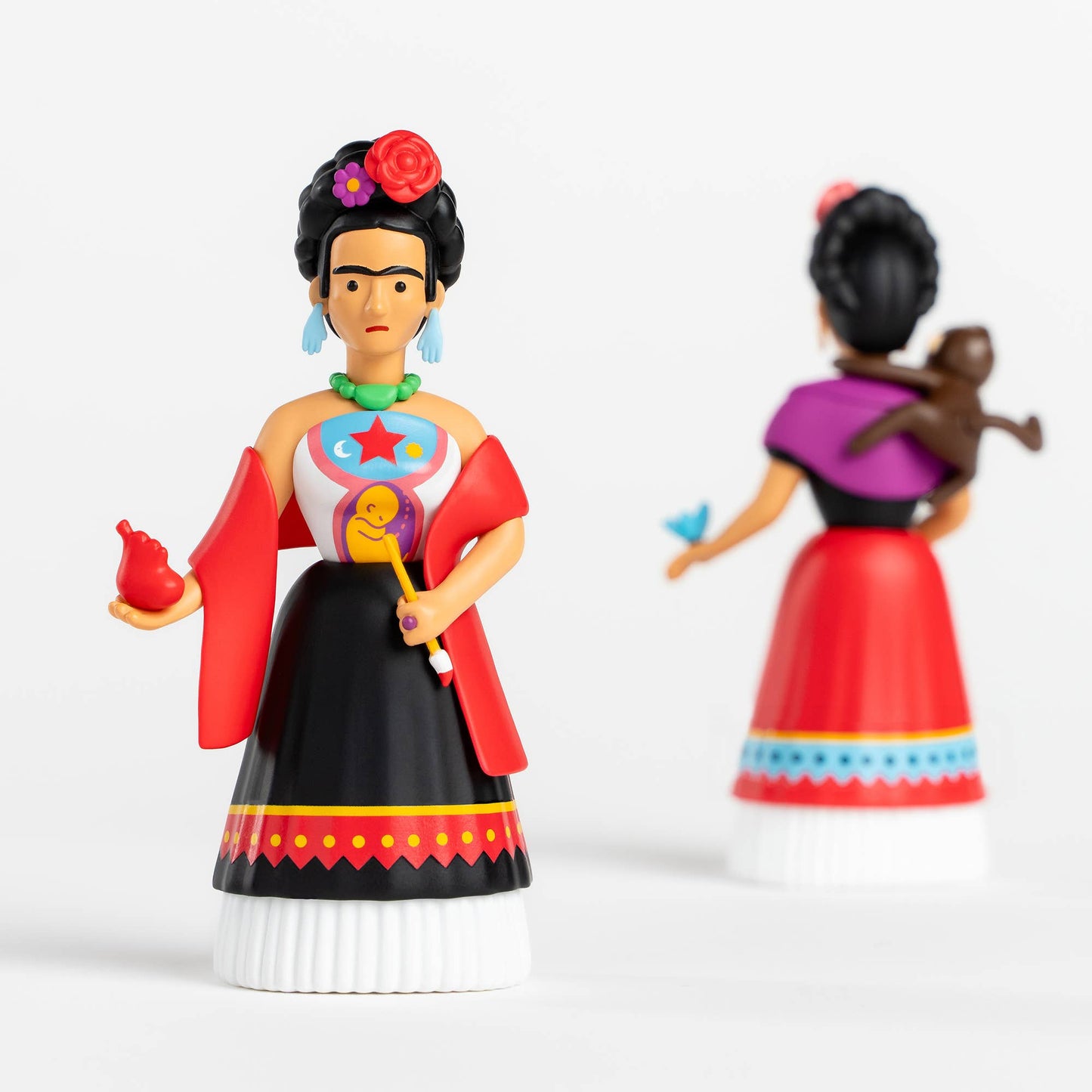 Two Fridas Collectible Figurine Set - Artist Mexico Gift Kahlo