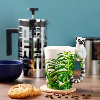 Lemur Mug with 3D Handle Katta Mug
