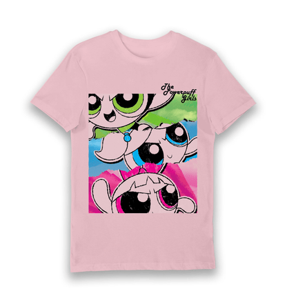 T-shirt adulte Powerpuff Girls affiche vintage