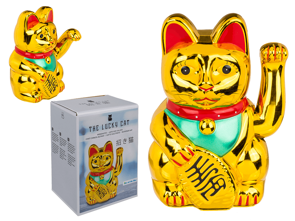 Chat Chanceux Classique Doré – vue 7