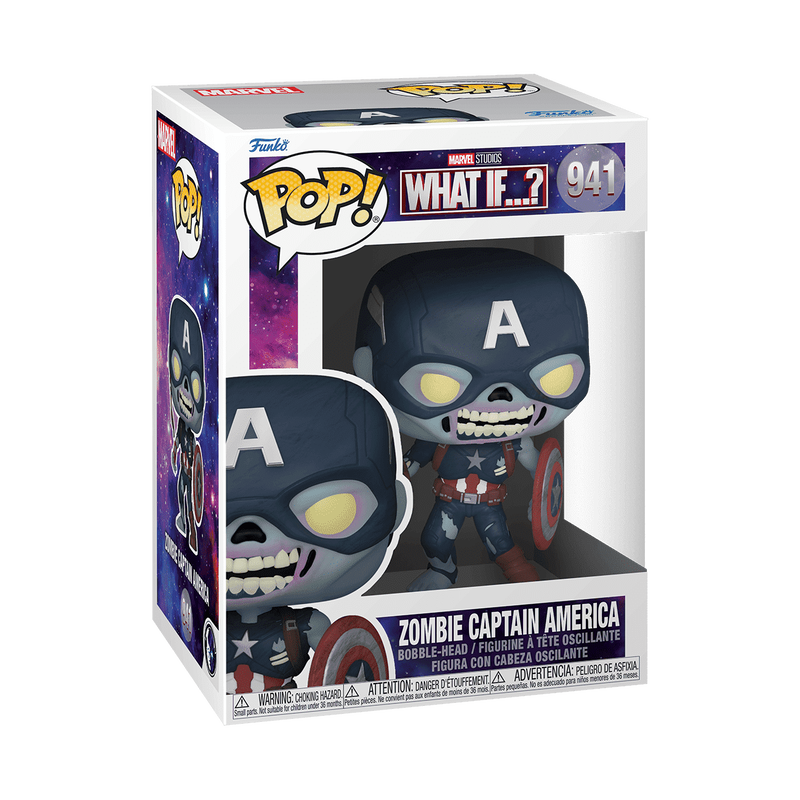 Pop! Zombie Captain America met schild