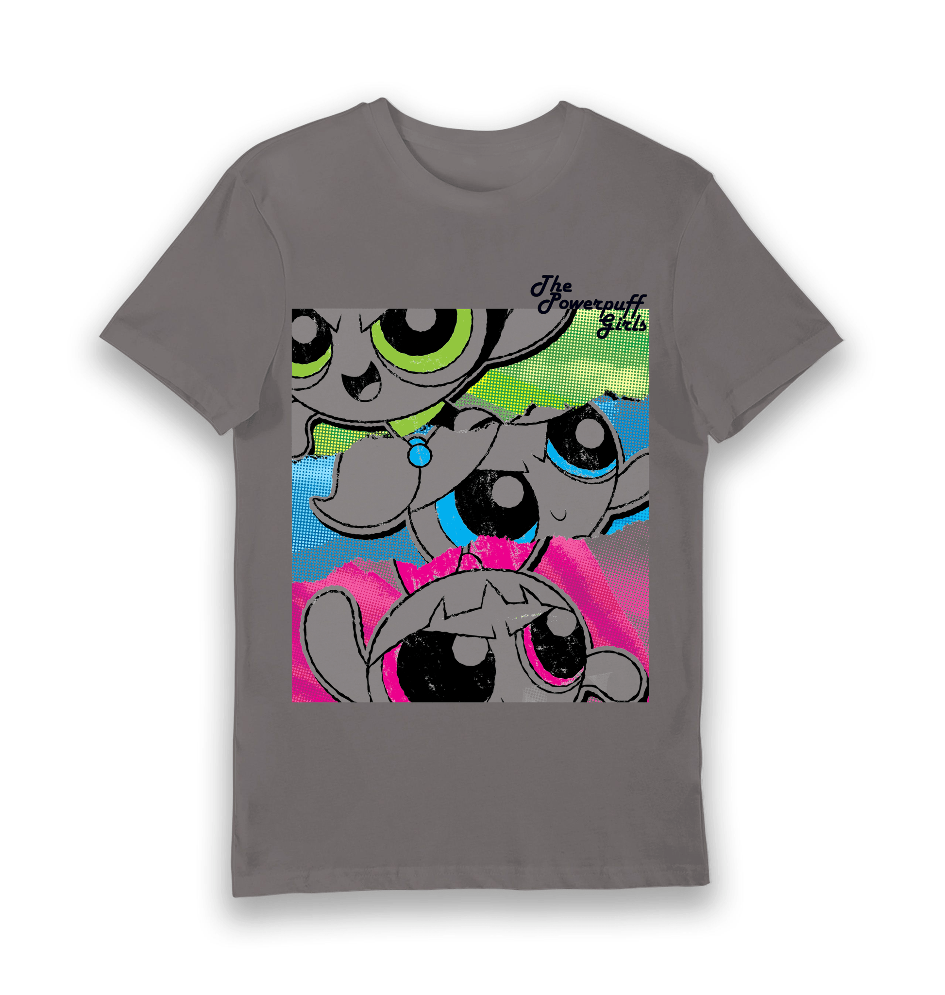 T-shirt adulte Powerpuff Girls affiche vintage