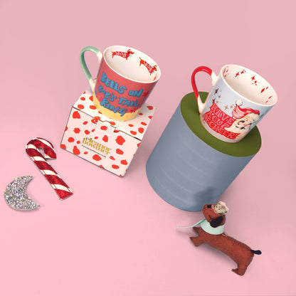 Mok met teckel Bob “Belletjes aan Bobs staart”